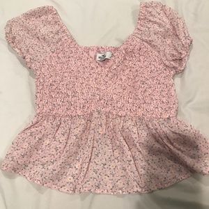 Hollister floral peplum top